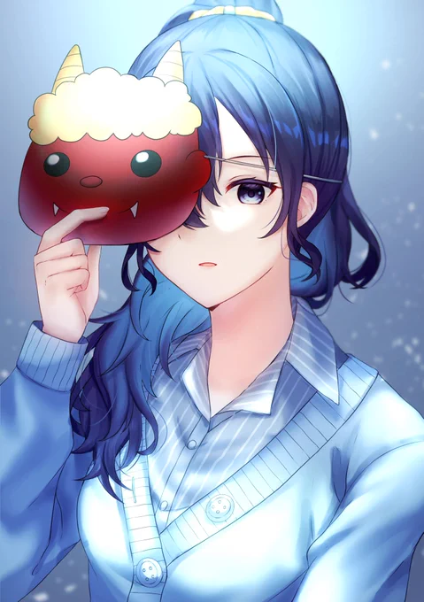 「次は私が鬼の番だね。どうしたの?投げないの?」#節分の日 #prsk_FA 
