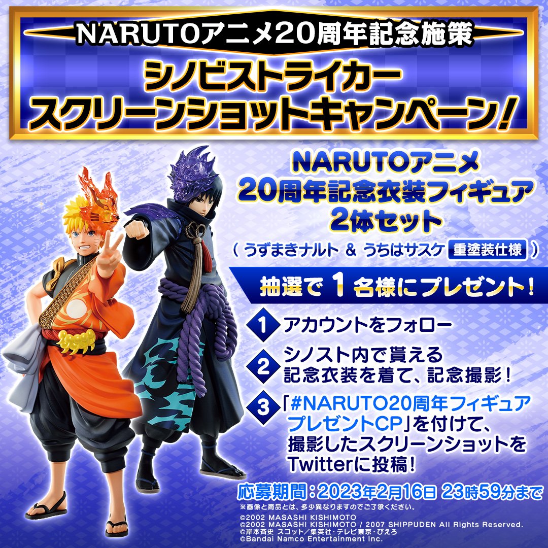 NARUTO-ナルト- 疾風伝 TVアニメ20周年記念衣装 10点セット