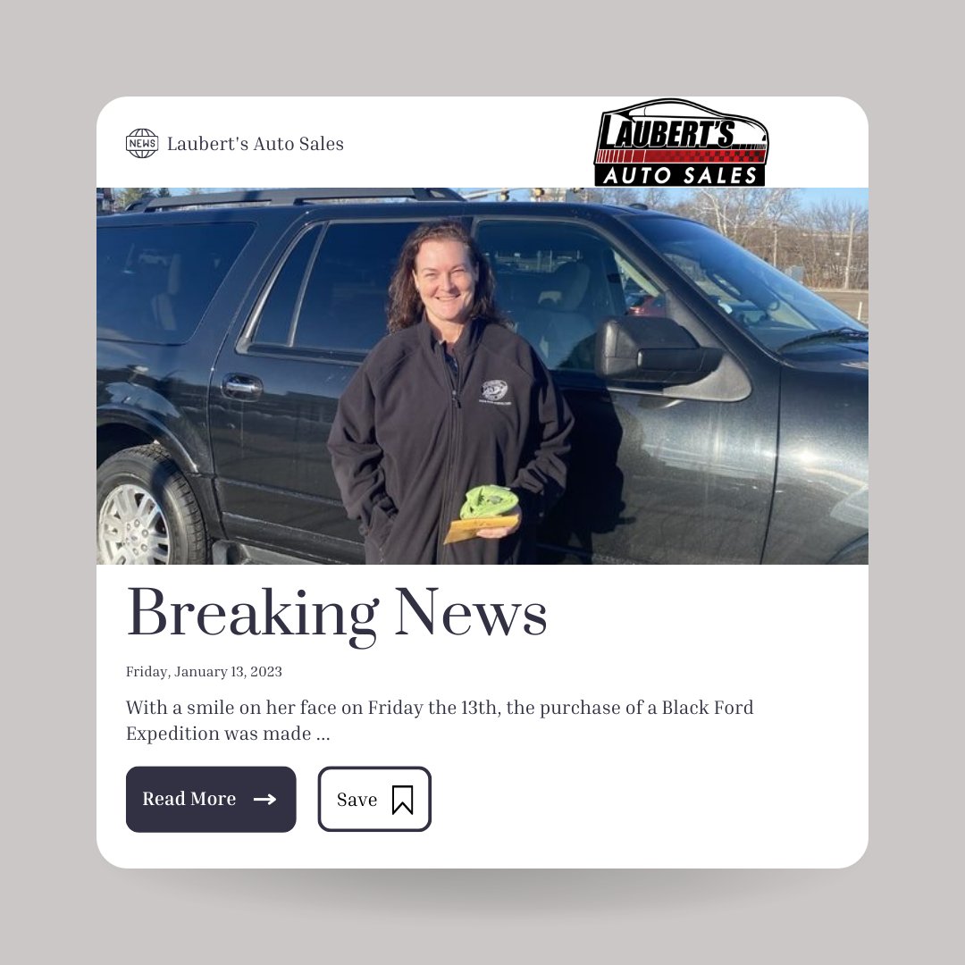I know you were looking for a Chevy & you didn't want the color black ... BUT look what you got? A #Ford #Expedition & it's Black! 

Either way, we are so thankful that we could help find a SUV for you and the grands! Congrat. Come back and see us again!

#JCMO #LocalBiz