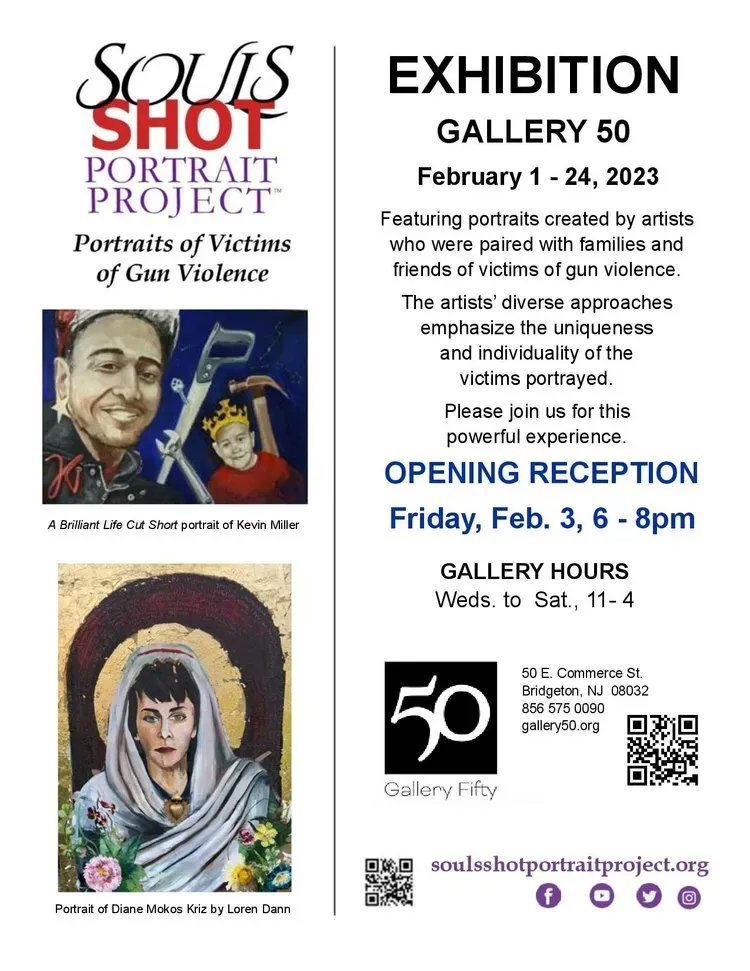 The 2021 NJ Exhibition is on view at Gallery 50 on until Feb. 24, 2023. This will be the FINAL showing for the 2021 NJ Chapter traveling exhibition.
Join us for an opening reception on Friday, Feb. 3 at 6-8pm.
-Gallery hours: Wednesday - Saturday 11am to 4pm