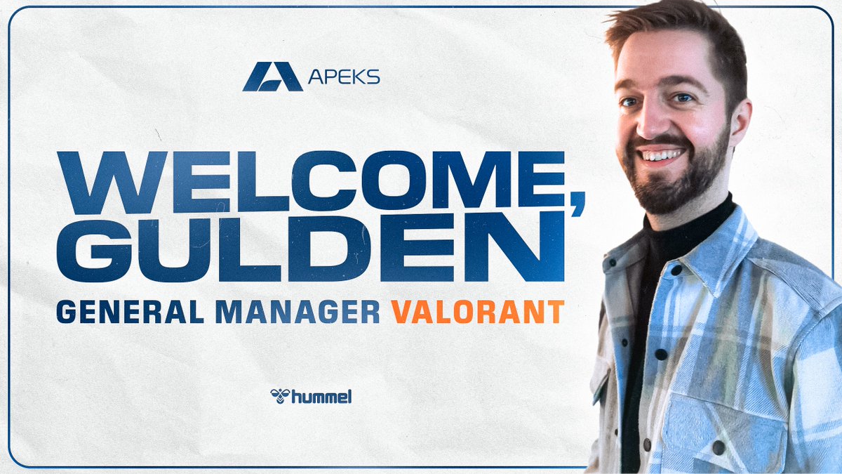 apeksgg's tweet photo. Please welcome our new VALORANT General Manager - Frederik @Guldenero van Guldener🙌

Press Release⬇️
https://t.co/91Vdg9nCzp https://t.co/nsJlkWreah
