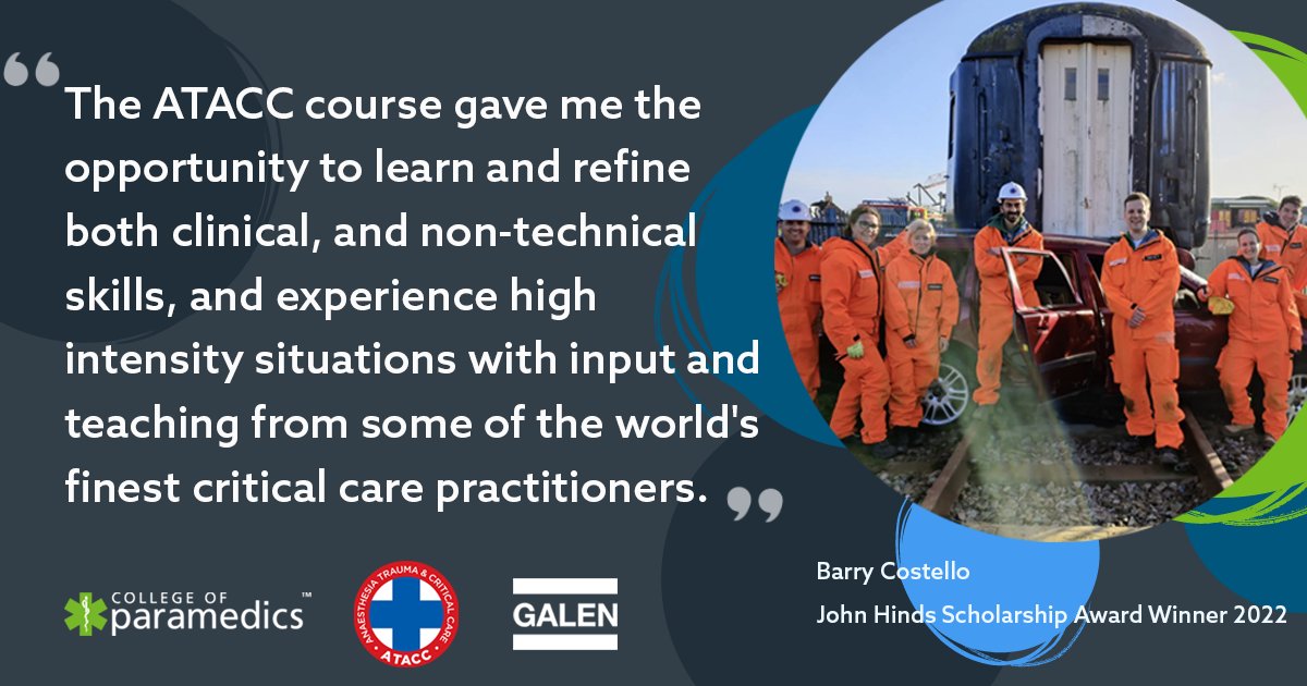 Last year @ParamedicBarry from @NIAS999 was the lucky recipient of the John Hinds Scholarship Award, giving him unique opportunity to attend the ATACC course, and wear that #Delta7 patch in memory of Dr Hinds. 

To apply for this years award, visit: hubs.li/Q01B26sV0