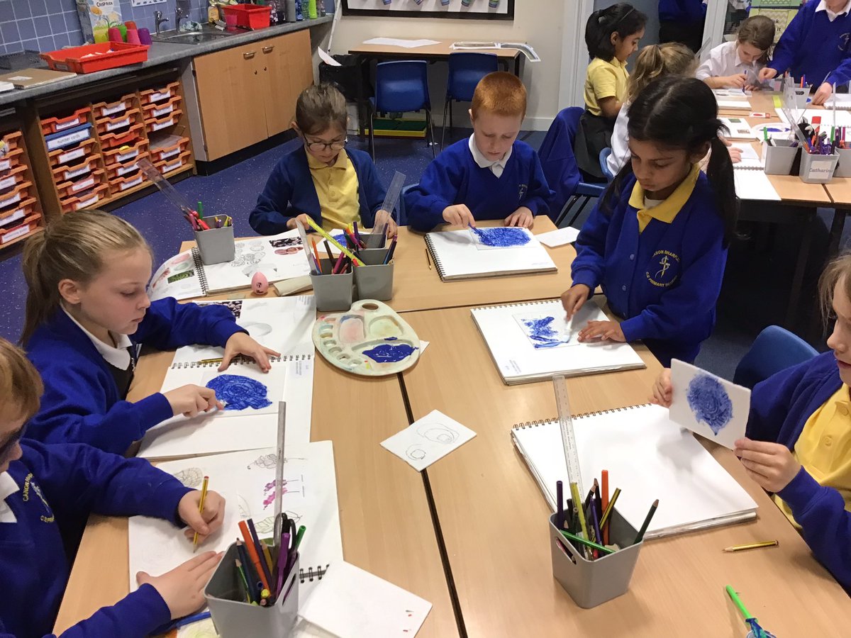 CanonYearThree's tweet photo. Year 3 have had a great afternoon practising printing of motif designs as part of out ‘Ammonite’ art project! @CanonSharples @LT_Trust https://t.co/Pzih0kxr0V