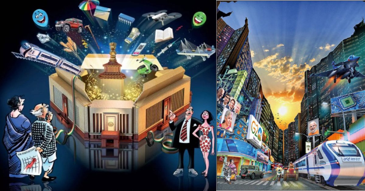 timesofindia's tweet image. Decoding #UnionBudget2023 

Here are some data points explaining how the #Budget2023 is going to impact your earning, spending, on money &amp;amp; markets, and on politics &amp;amp; economy 

#Thread