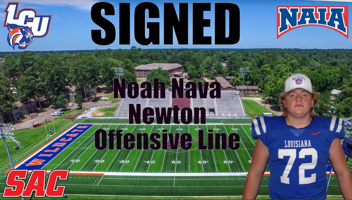 LCU_ftball's tweet photo. Welcome Noah Nava to the Wildcat family #ClawsUp https://t.co/lM7b5IYk3y