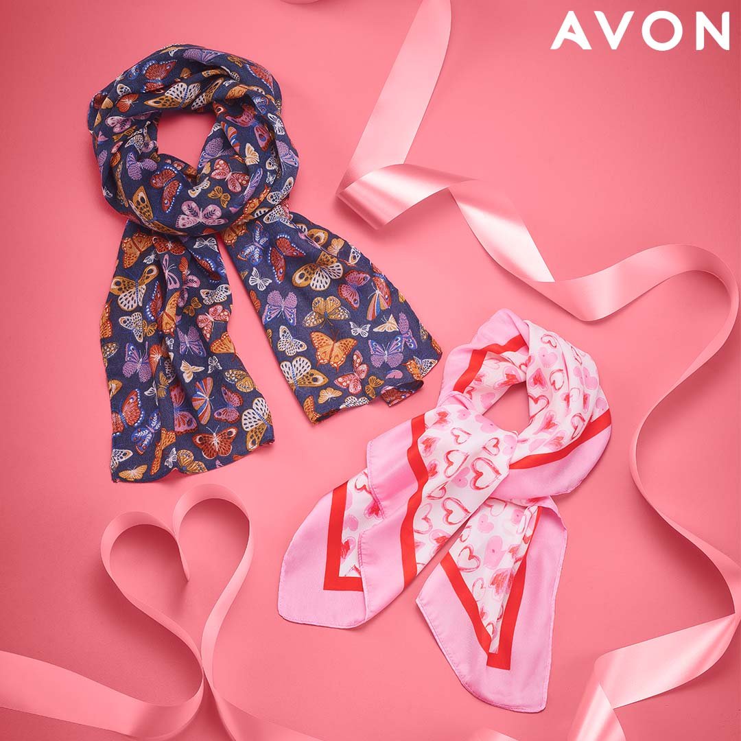 Looking for a Galentines or Valentines gift? 🌷 

Why not treat your loved one or a friend to one of our butterfly or love heart scarves! A very heart-warming accessory!💕🦋 
 
🌷An amazing addition to any Spring outfit🌷

online.shopwithmyrep.co.uk/avon/carewithc…

#ValentinesIdeas #galentinesday