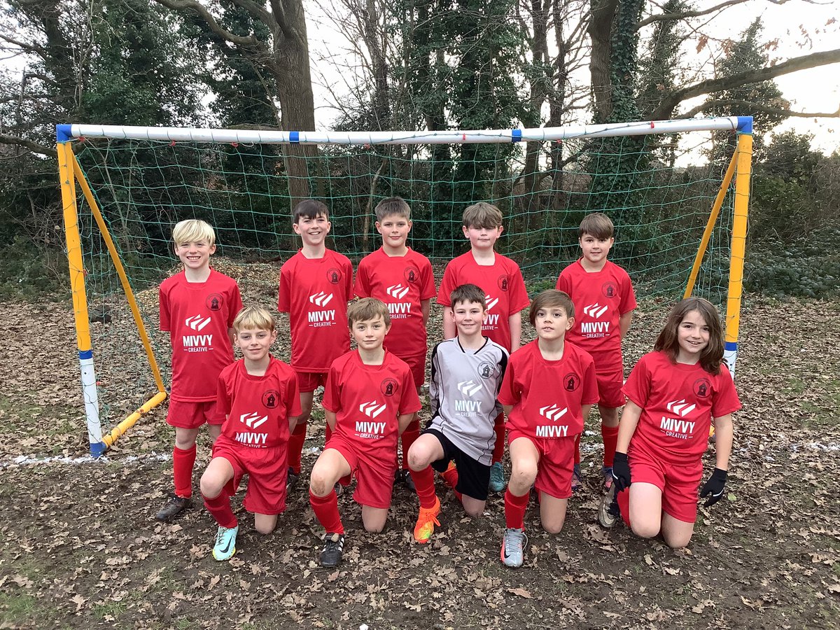 Congratulations to our KS2 Football Team, who won their cup game yesterday 5-1. Goals from Maximus, Tristan, Jackson and Casper x2 wrapped up a great team performance. A big thank you to <a href="/MivvyCreative/">Mivvy Creative</a> for sponsoring the football kit, they look GREAT!