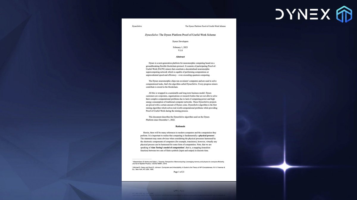 dynexcoin's tweet photo. Out now: DynexSolve paper: https://t.co/VGTHATcCNX
$DNX #dynex #dynexsolve #mining #cryptocurrencies #altcoin https://t.co/oUnviABGGd