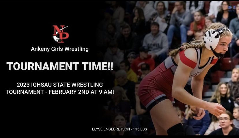 Good Luck to Elyse Engebretson today at Girls State Wrestling!