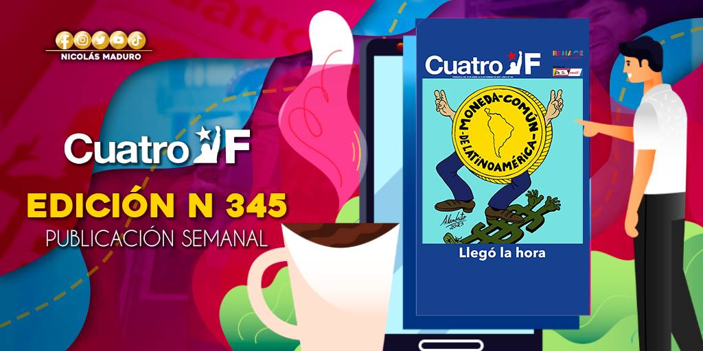 La conciencia histórica y la unión de los pueblos consolidará la Patria Grande de Paz y respeto a nuestra libre autodeterminación. Lee y comparte la edición Nº 345 del semanario @CuatroFWeb. ==> bit.ly/3kZsf5e