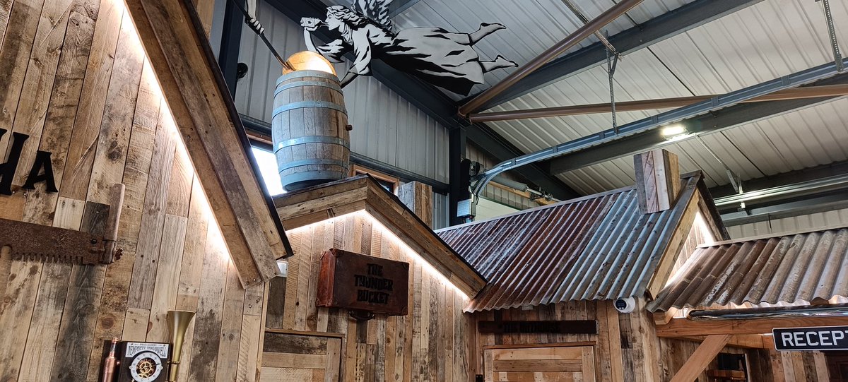 AdamSh's tweet photo. New distillery, Angus Alchemy, now open on A92 slip just before Carnoustie. Seems like gin, vodka &amp; 'moonshine' atm with beer from @BrewToon Looks really stunning inside, also great to see cycle hub on grounds. Info at https://t.co/WihGro2idG tho needs a few updates 🥃🍺🚲 https://t.co/2kH6zWTSfJ