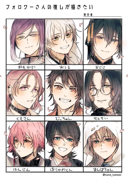 ありがとうございました~~!!!!
みんな嬉しそうな感じにできて満足です🌸 