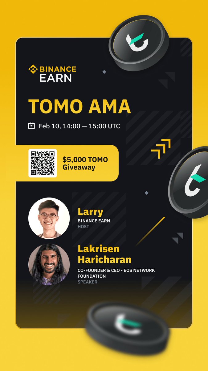 Binance ve TOMO ama canlı yayında buluşuyor