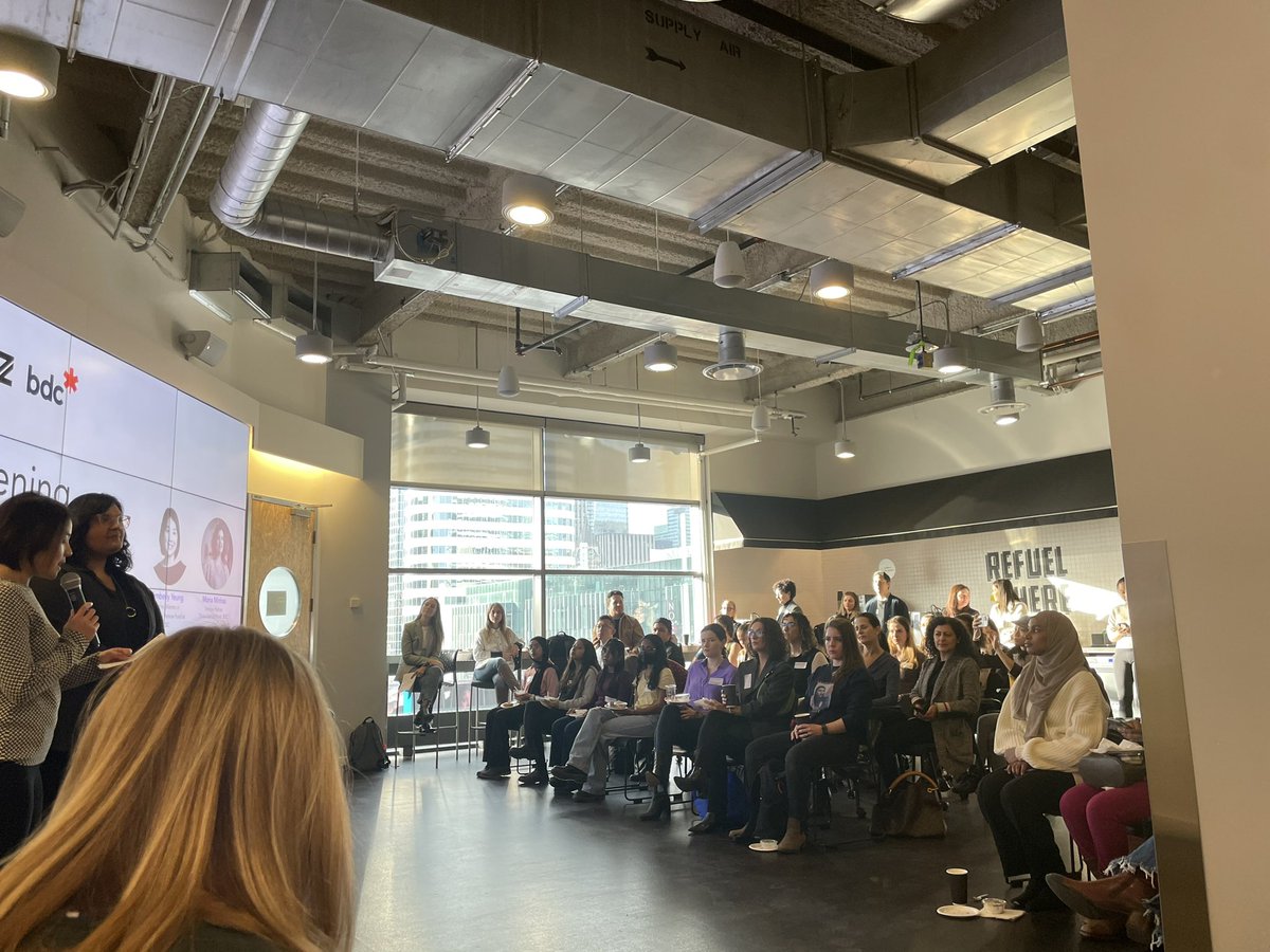 Full house this morning at the #womenintech breakfast. So many amazing female founders.