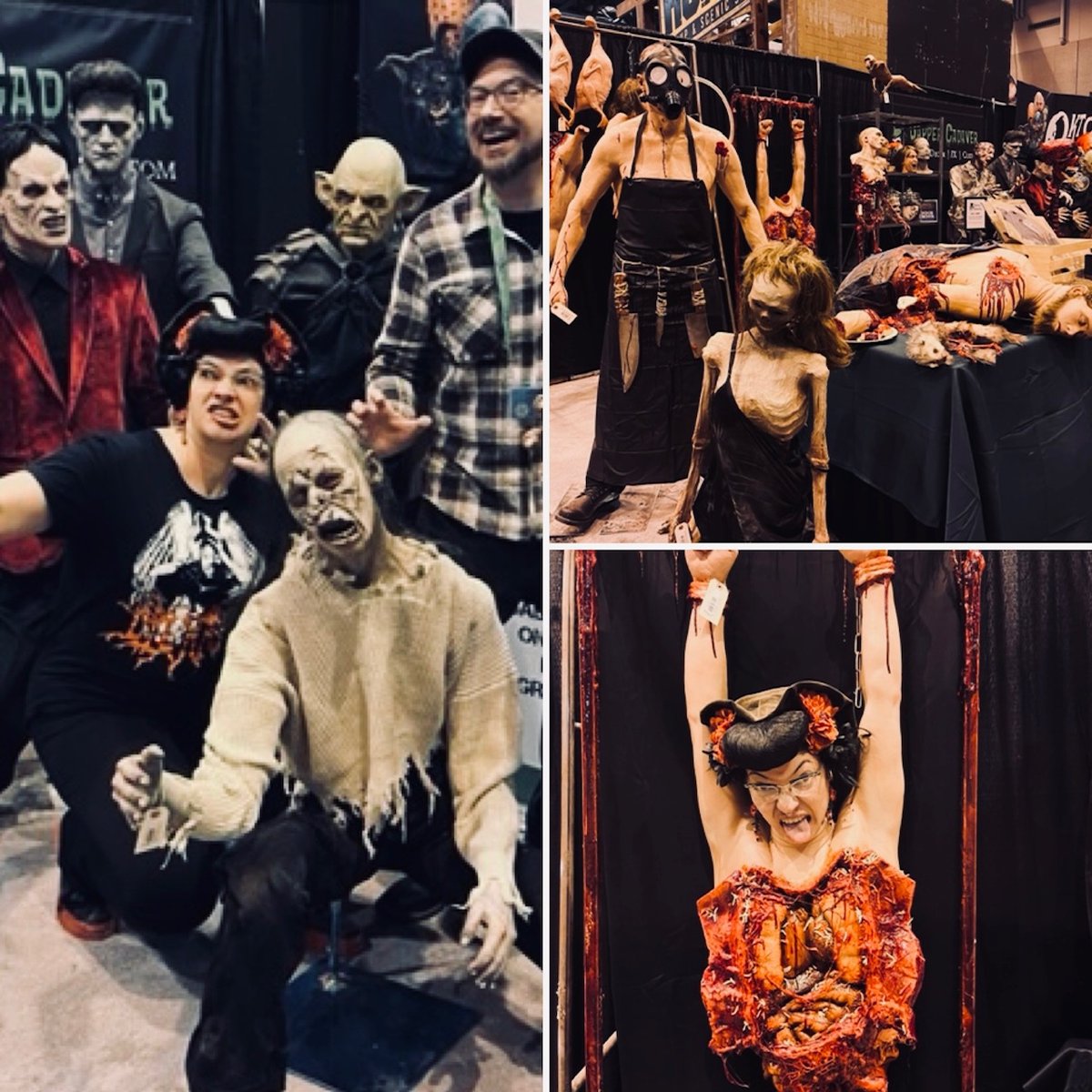 dappercadaver's tweet photo. Stop by Dapper Cadaver Booth 930 at Transworld's Halloween &amp; Attractions Show thru Sunday. See new props and say hi to BJ &amp; Aja! #transworld2023 #haashow #props #hauntedhouse #escaperoom #dappercadaver https://t.co/UhZjnLDGeS