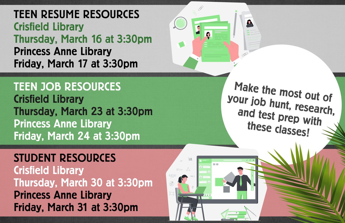 Make the most out of your job hunt!💻📘📝
#teenjobskills #resumeresources #jobresources #studentresources