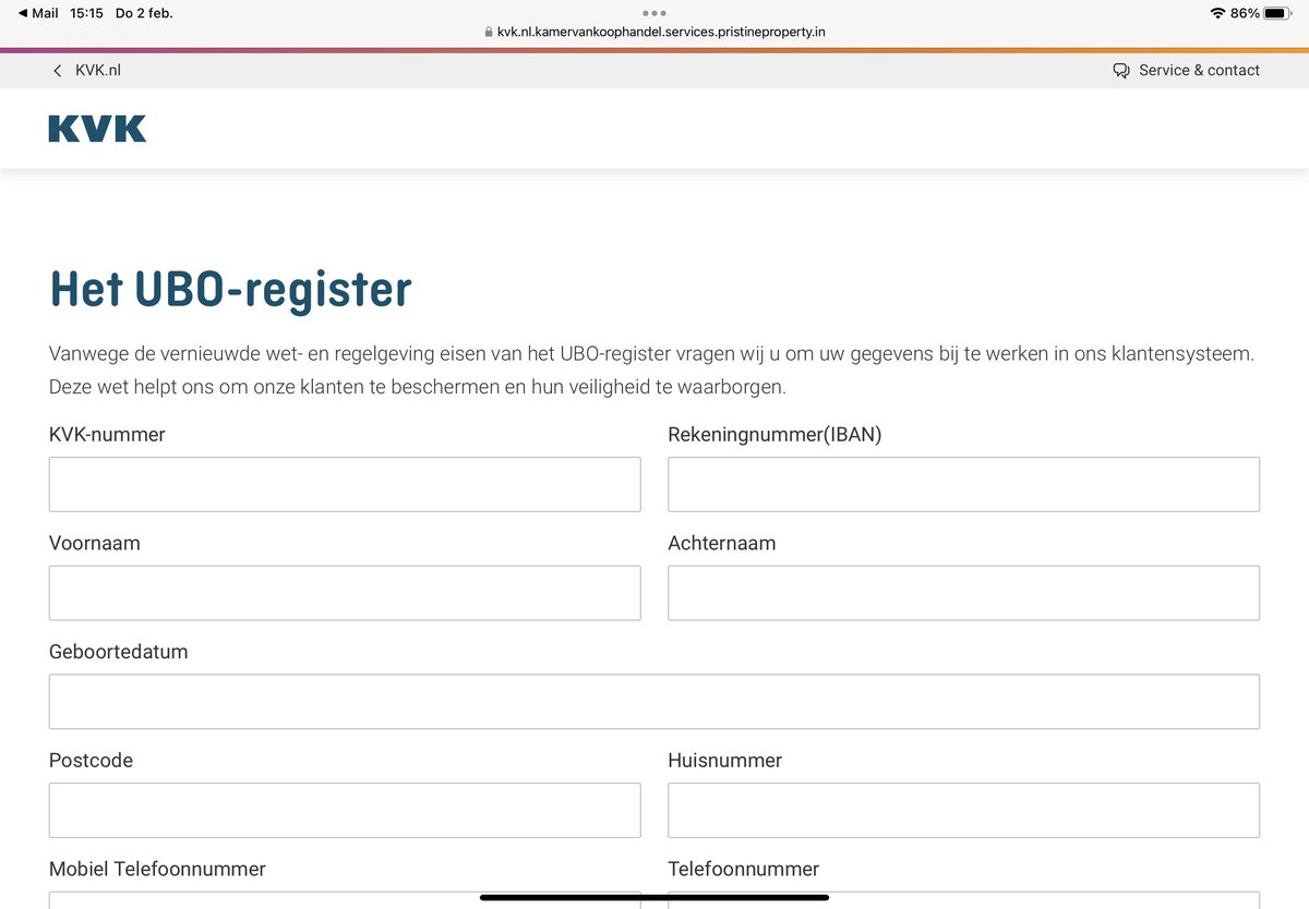Hoi <a href="/KVK_NL/">Kamer van Koophandel</a> 
Dit is een scam neem ik aan?
Fishing per email #privacy