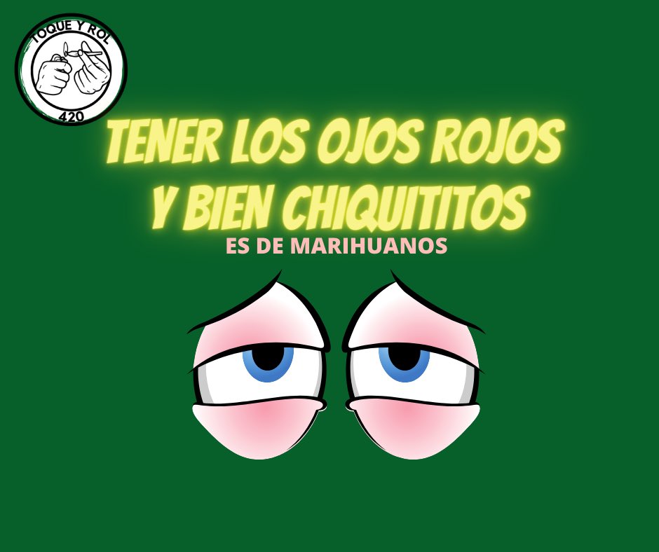 toqueyrol420's tweet photo. #EsDeMarihuanos tener una gafota! Ojos rojos y bien chiquititos!!!
::
#cannabis #marihuana #weed #420 #thirtysocialmedia #marihuanalegal #marihuanafotos #marihuana420 #marihuanamexico #marihuanamx
#weedmx #weedmexico #medicalmarijuana #cannabiscuties #weedlife #marijuana #thc https://t.co/4FBjupkps0