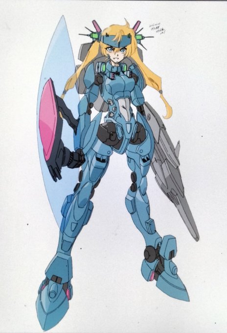 「holding weapon mecha musume」 illustration images(Latest)