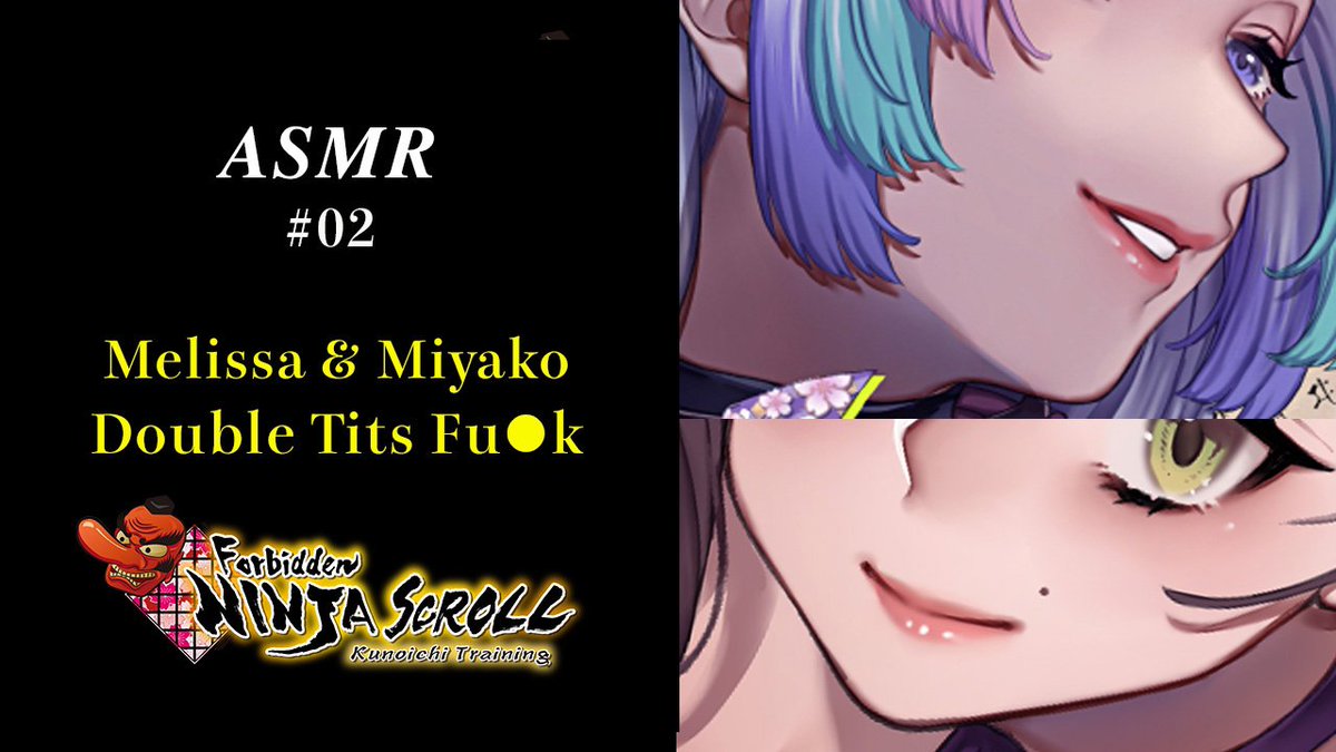 GoKunoichi's tweet photo. Today, You can listen to full version of Melissa &amp; Miyako’s Double Tits Fu❤︎k Scene (ASMR) if you're a certain patron!

https://t.co/G4H9cQ994P

Relax with their sultry, sexy voices in your ears -- you'll feel like they are in the room with you!

#ASMR https://t.co/dOAOGU1Xuz