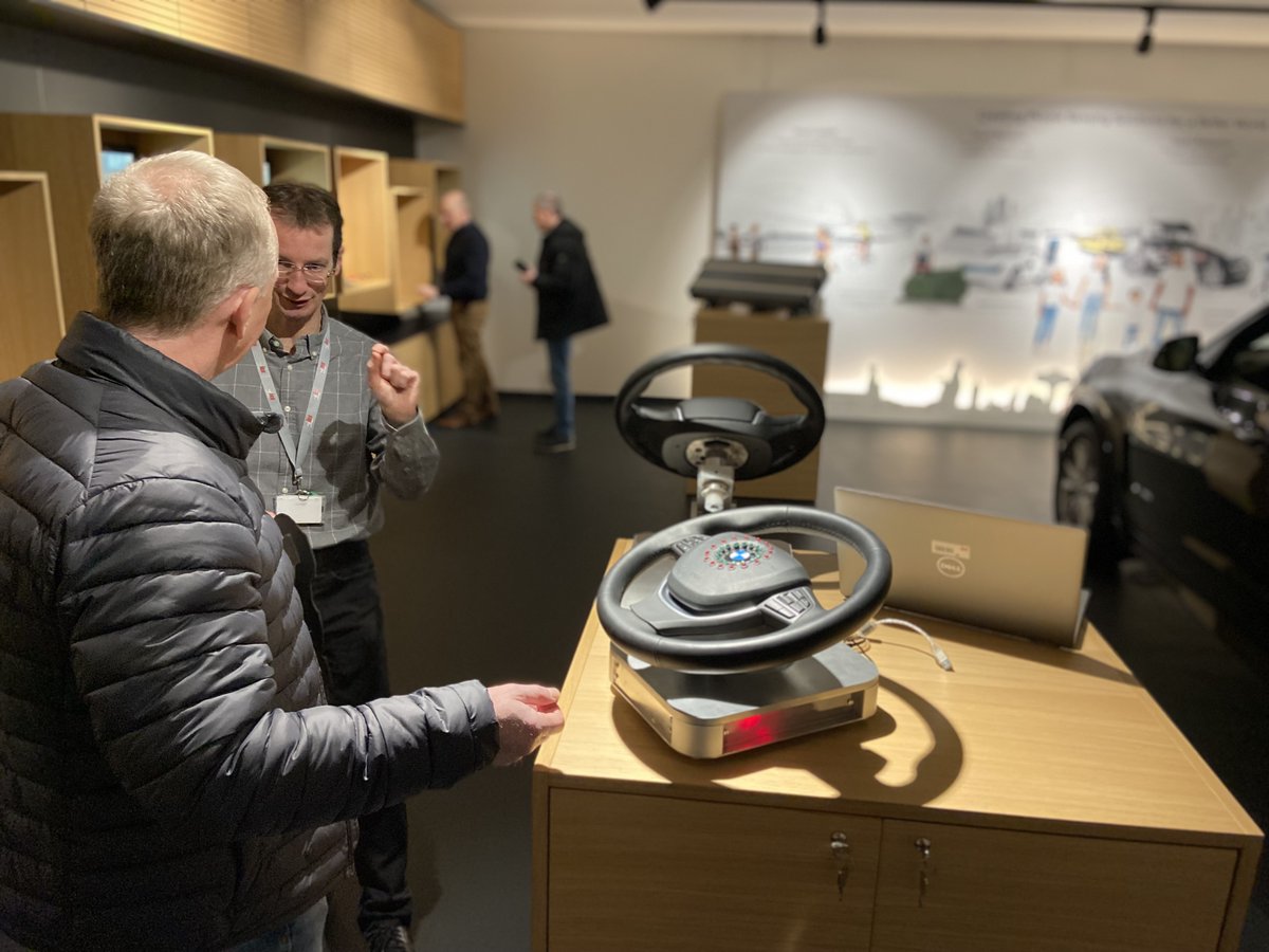 iee_sensing's tweet image. Here we are in our #Innovation Room (Bissen HQ), explaining to journalists our Hands-Off Detection system in the context of #automated driving. Our #sensors are made in #Luxembourg, but go into #cars worldwide. Our #technology has no boundaries.