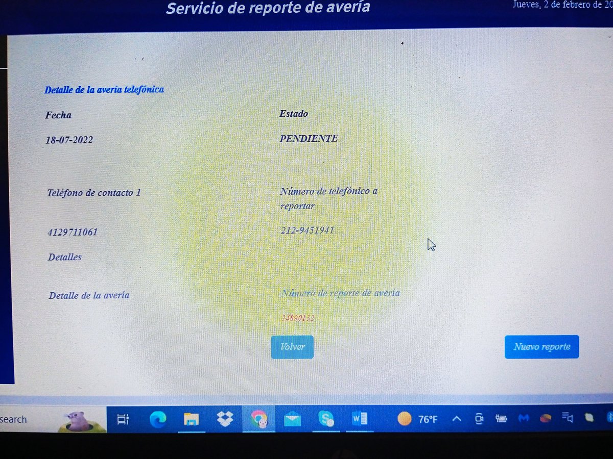 mayora_j's tweet photo. @salaprensaCantv Desde el pasado mes de julio, se hizo este reporte y a esta fecha seguimos incomunicados.Lo preocupante es que esta situación influye negativamente en nuestra actividad laboral. https://t.co/80Fv6VPqZJ
