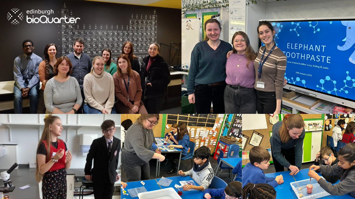 EBQCommunity's tweet photo. #STEMAmbassadors in Scotland Week celebrates all things STEM. @EBQCommunity is passionate about inspiring young people to engage with #STEM and our enthusiastic volunteers help us deliver a programme of activities to neighbouring communities. https://t.co/U58lEMuaPV #SAISWeek23 https://t.co/HQxUlysV80
