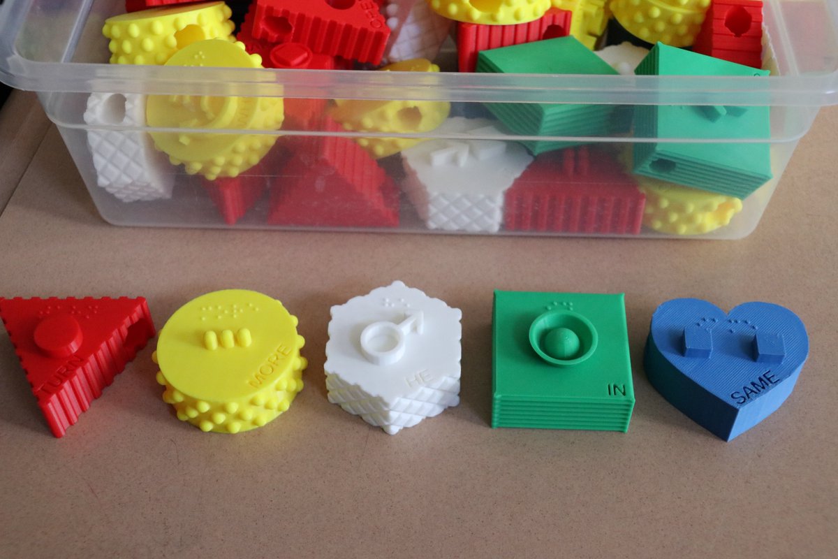 Linc_R3's tweet photo. A HUGE thank you to Toyota Missouri for filling a need that breaks barriers for our students! These 3D printed tools will help visually impaired students learn the 36 words in the core communication system.
#proud2br3 #RIIICares #MondayMasterpieces https://t.co/VgN6CdAmuV