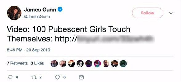 GaiExJeeExE's tweet photo. How is it this guy doesn't get criticise or campaigned for sacking!

He tweets his thanks for a video titled (read below), and thanks his close friend the convicted pedophile, Huston Hiddleston.

#FireJamesGunn
#BoycottWBD https://t.co/09SungMQ47