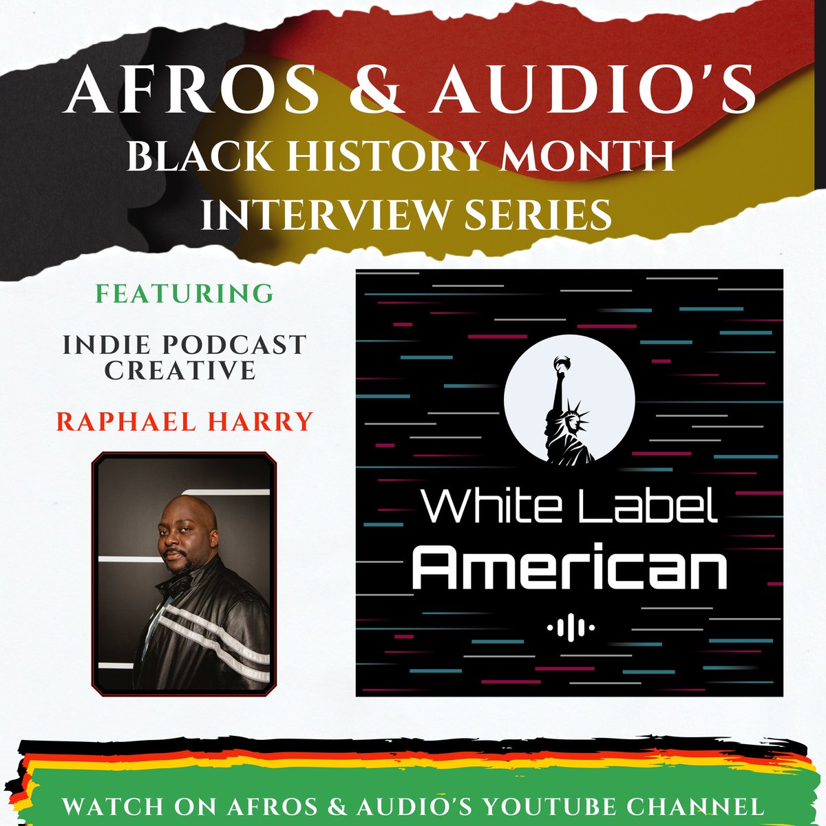 Check out <a href="/Afros_and_Audio/">Afros & Audio</a> awesome spotlighting of some of the best creatives every day of this month.
Right here 👇🏿
youtu.be/j9YfOxHZ6-0

#podcast
#blackhistorymonth2023 
#whitelabelamerican 
#blackcreators 
#podsincolor
#PodNation 
#PodcastRecommendations