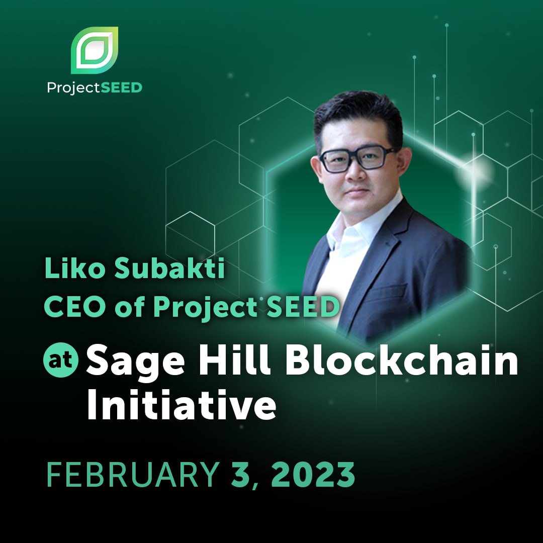 ProjectSeedFr's tweet image. Le CEO de Project SEED, Liko Subakti, est invité en tant que conférencier invité pour Sage Hill Blockchain Initiative 🤩

Il présentera ses réflexions sur « Blockchain-based⛓🎮 Gaming in the Web3 Ecosystem » le 📌 3 février 2023

#Event #ProjectSEED #NFT #Gaming #RPG #Blockchain
