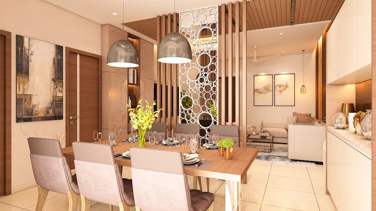 Dining interiors are an important part of our home. They play a huge role in creating the right atmosphere and ambiance for diners to enjoy their meals.

Please contact us at 9030879222

#seenahomes #diningroom #diningchairs #diningroomdecor #chandelier #interiordesign