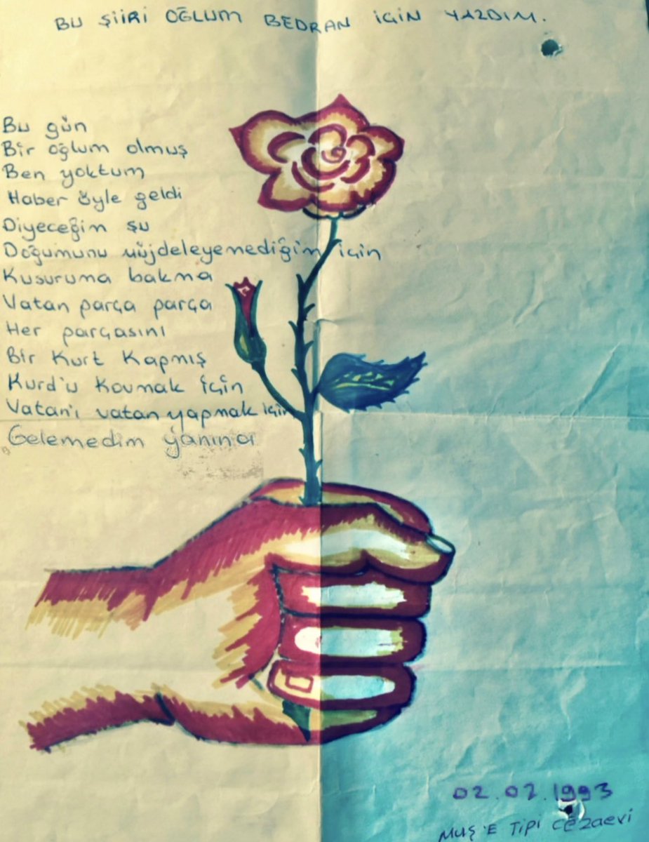 02/02/1993 belê iro rojbûna mine ew ji nameya ku jiyana min xêz kir …