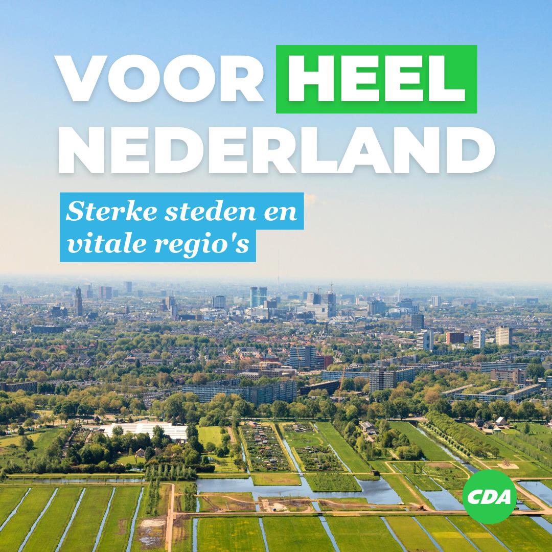 Het gaat pas goed met Nederland als het overal goed gaat. 🇳🇱 
Dus ook in Westerkwartier! 
Met #VoorHeelNederland gooien we het roer om en zoeken we nieuwe kansen voor stad en regio.
🔗 Lees de plannen op: voorheelnederland.nu!