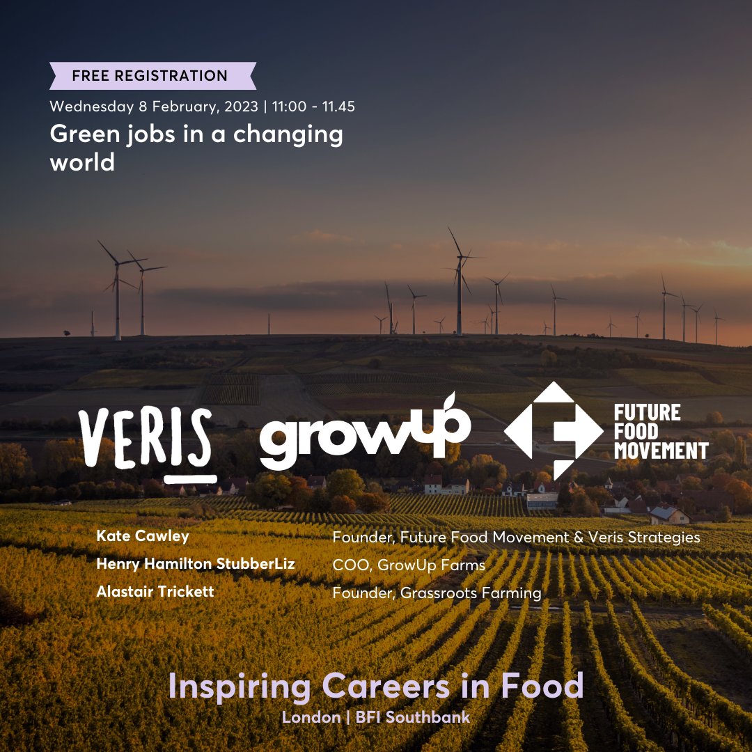 Veris Strategies (@verisstrat) on Twitter photo We are looking forward to <a href="/FoodMattersLive/">Food Matters Live</a> Inspiring Careers in Food event, where our founder Kate will discuss ‘Green jobs in a changing world’🌎
Register here: foodmatterslive.com/event/london-i… We are looking forward to <a href="/FoodMattersLive/">Food Matters Live</a> Inspiring Careers in Food event, where our founder Kate will discuss ‘Green jobs in a changing world’🌎
Register here: foodmatterslive.com/event/london-i…