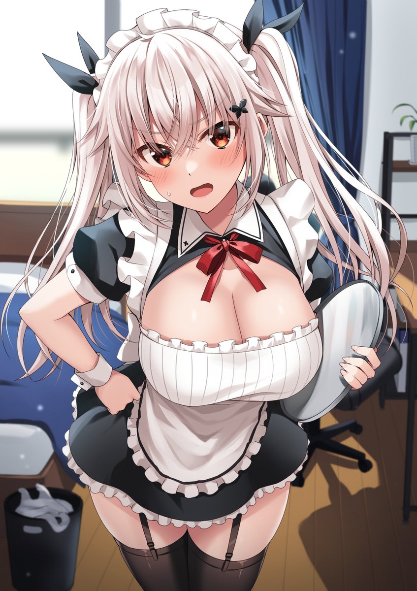 「王道ツインテメイドコスしてくれる彼女 #ツインテールの日 」|小森くづゆ@Vドルあーかいぶ！1巻発売中のイラスト