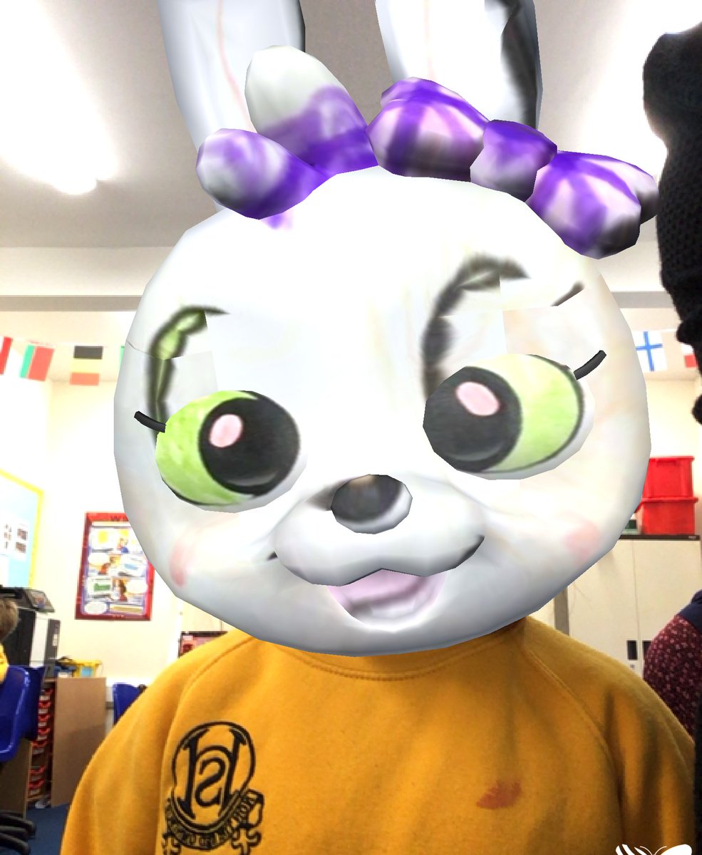 StHilarysSchool's tweet photo. In St Hilary's Digital Learning (ICT), Reception have been colouring in some augmented reality masks...how do they look on?!

#sthilarysschool #digitallearning #independentschoolsurrey https://t.co/AlwikYOHfK