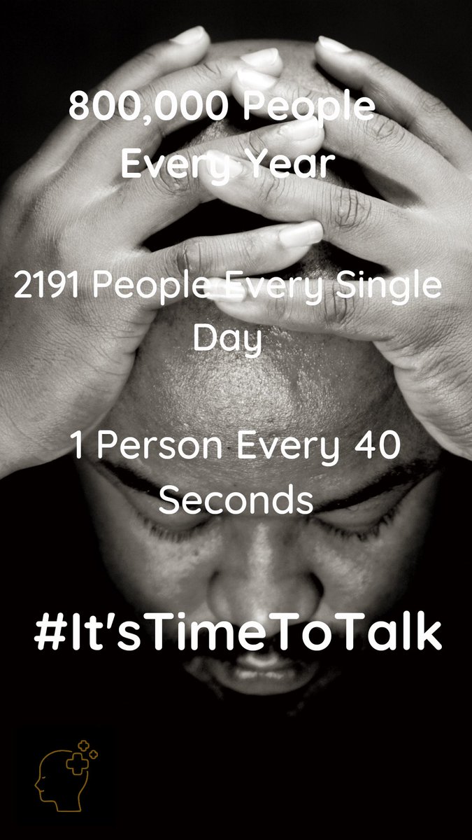 #ItsTimeToTalkDay

800,000 People Every Year

2,191 Every Minute

1 Person Every 40 Seconds

We should talk about Men's Mental Health every day but we don't ...

...Let's change that by making sure we do today