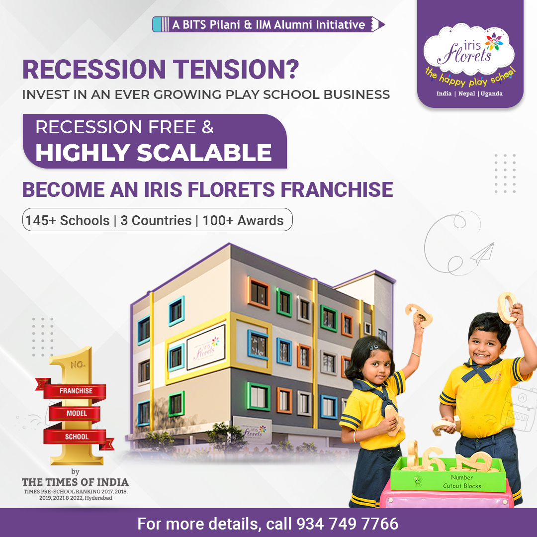 IrisEducare's tweet photo. 👉 Start Your Own Play School with iris Florets : Recession Free &amp; Highly Scalable !
👉Invest in Iris Florets preschool franchise today and get quick ROI
👉For more details, call +91-934 749 7766
#india #investment #schools #future #recession #preschool #preschoolfranchise https://t.co/Z8nFLut3yw