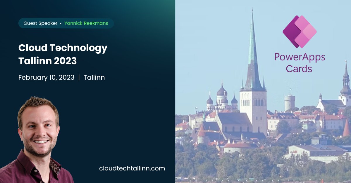 @YannickReekmans will guide you through the advantages of Power Apps Cards at the Cloud Technology Tallinn event.
👉 cloudtechtallinn.com
#MicrosoftCloud #PowerPlatform #PowerApps