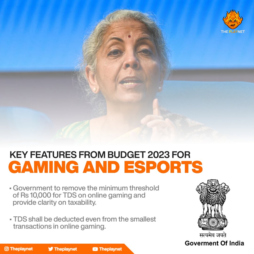 theplaynet's tweet photo. We have seen various measures being taken by the Indian Government @mygovindia in favor of the Gaming Industry, in recent times.✅️
Let's see the key features of the 2023 Budget, for Gaming and Esports.
⏩️ https://t.co/RfOA19Ptpg