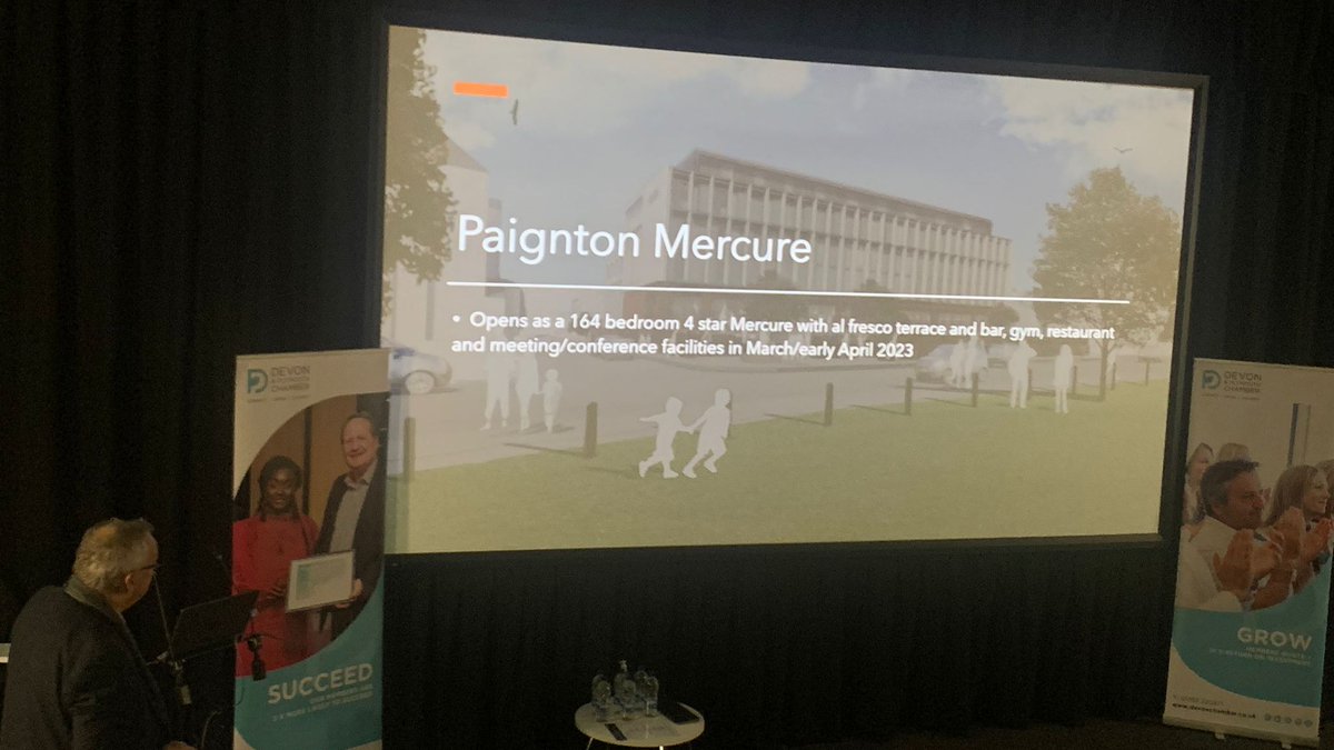Chamber_Devon's tweet photo. Martin Rogers joins us now at #CountyCons to talk about the Β£160m which has been invested in Torbay by the Fragrance Group - including the #PaigntonMercure which opens on March 4 π€©
@sdcollege @PlussInspires #ConnectGrowSucceed https://t.co/QDxPfhLEyg