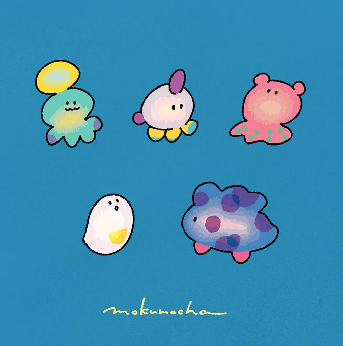 おばけや生き物、雑貨など色々描いてます#画像を4枚晒したらrtがきてフォロワーがぶわーって増えると聞いて 