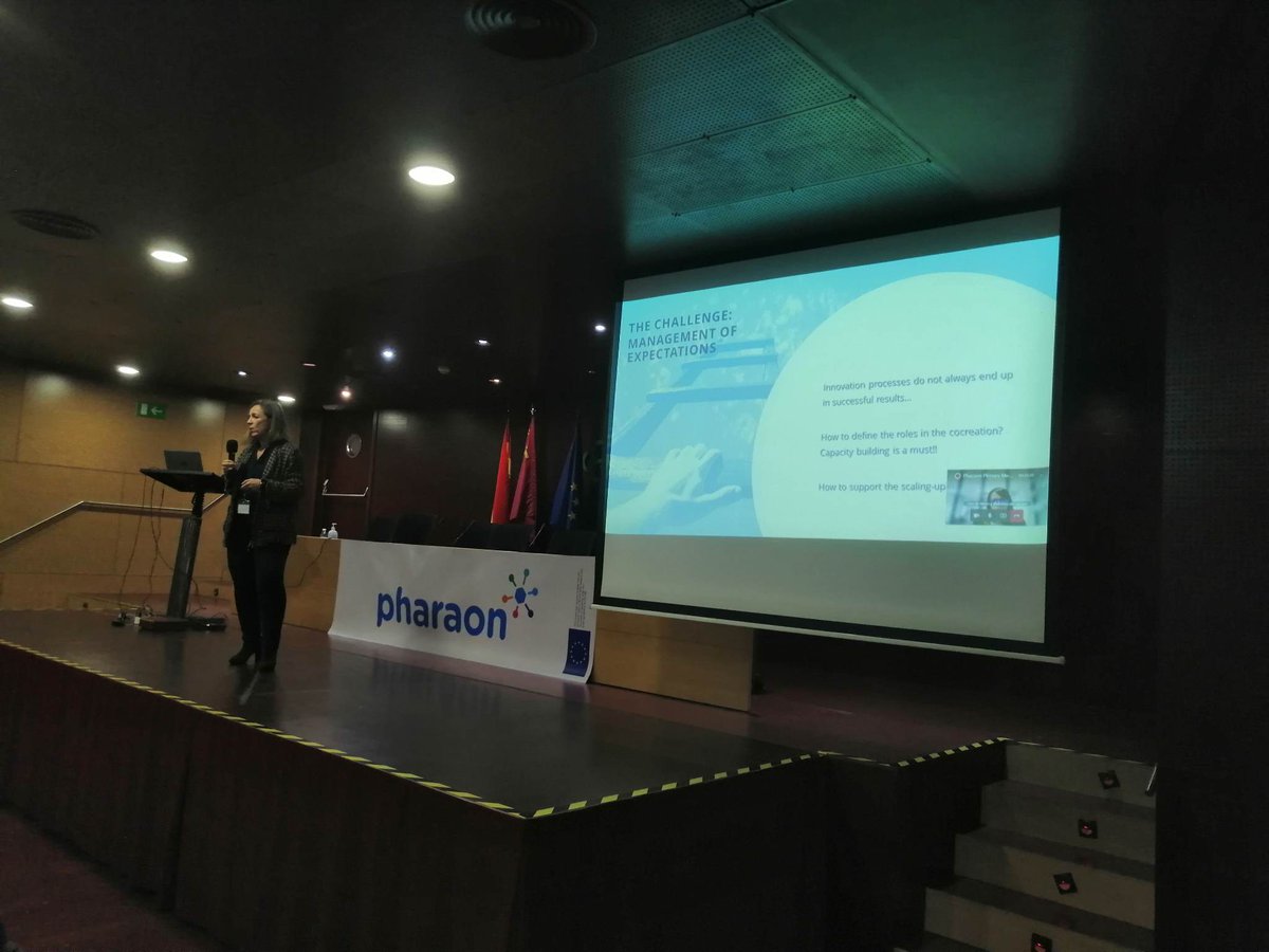 Myriam Martin <a href="/ticbiomed/">ticbiomed</a> talks about "Impactful Innovation in Health: How to Make the Best from Stakeholders", citing also experiences from other projects #FICHe, <a href="/inDemandHealth/">inDemand</a>, <a href="/CHERRIES_eu/">CHERRIESeu</a>, #HealthChain and <a href="/InnoBuyer/">InnoBuyer</a>   during our <a href="/PharaonProject/">Pharaon Project</a> open session.