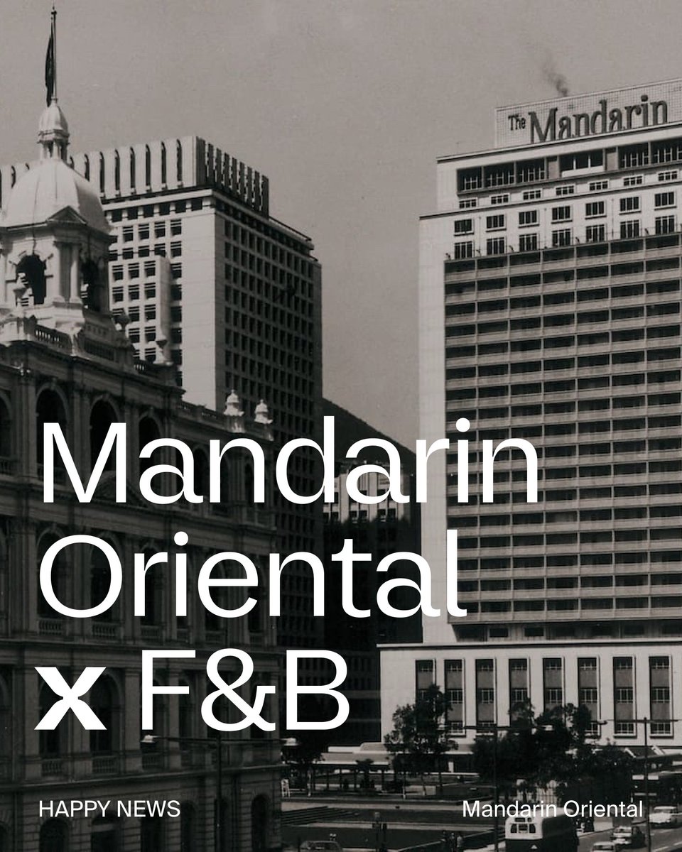 Happy_FB's tweet photo. Together with our brilliant friends in the Forsman &amp; Bodenfors collective, we are Mandarin Oriental’s new global lead creative and brand agency. We are very honoured, proud and excited to be part of this!

#mandarinoriental #fbhappy #forsmanbodenfors https://t.co/5hurHL64MA