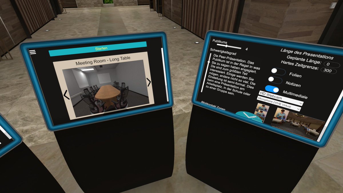 VirtualOrator's tweet photo. Our user interface in German. π
#VOFeatures #virtualorator #virtualreality #Publicspeaking #VRTraining #Learninganddevelopment #education #edtech #indiedev #immersive #softskills #presentations #training #professionaldevelopment #futureoflearning #techforgood #VirtualAudience https://t.co/hXda2y7wup