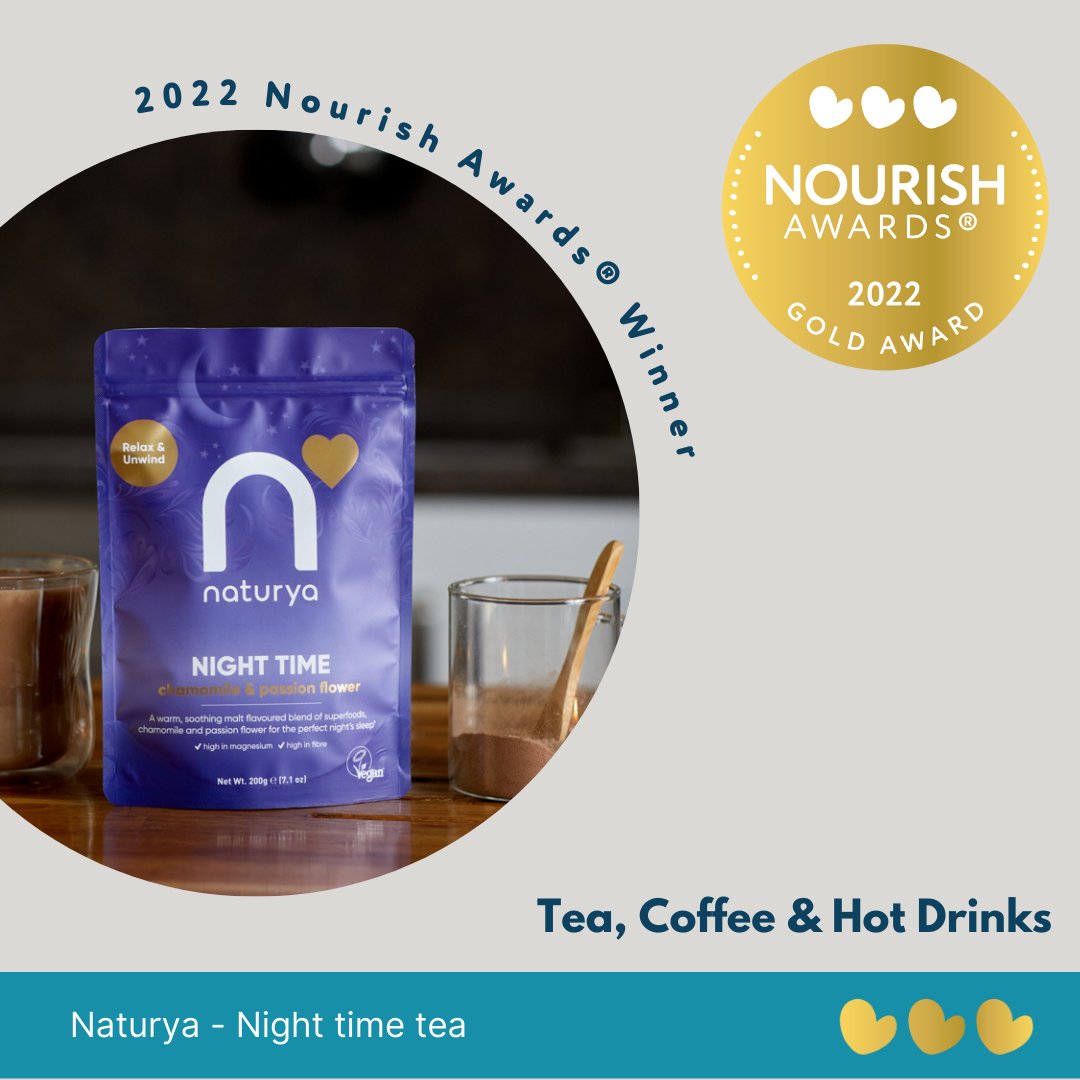 This night time drink from <a href="/naturya/">Naturya</a> was awarded Gold in the 2022 Awards. 
The judges loved its great mellow taste and balance of flavours and high quality ingredients.
The 2023 Nourish Awards are now open for entries! 
 #nourishawards #nourish2023
