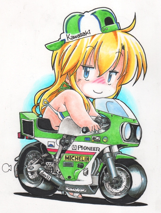 「ZX-4R、TT-F3やSP400みたいなレースが復活するのかと一瞬思ったが、カ」|Norioのイラスト