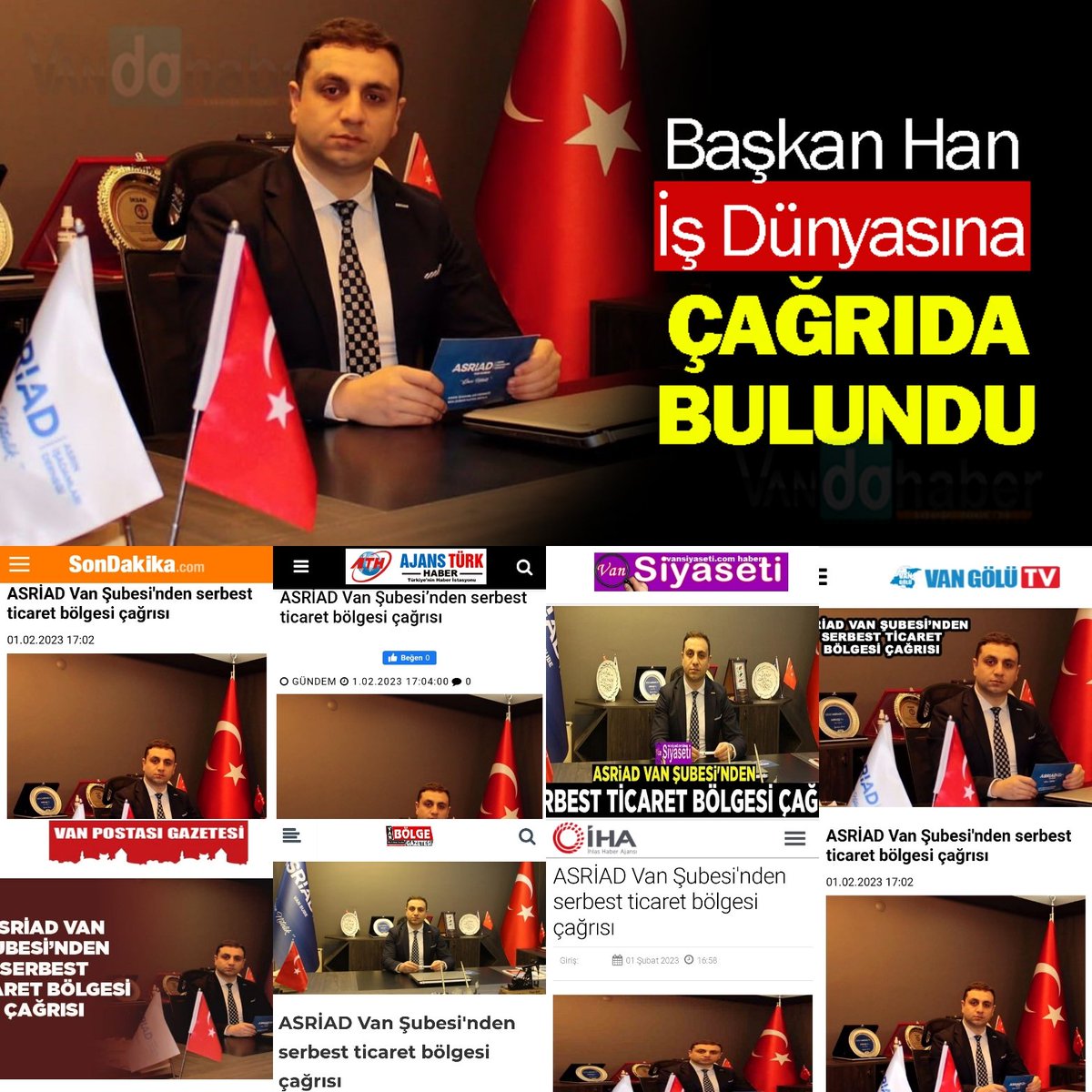 ASRİAD Van Şubemizin Van'da 'Serbest Ticaret Bölgesi' kurulması çağrısı basında geniş yer buldu. 

iha.com.tr/van-haberleri/…

@tcvanvaliligi @vantsokurumsal @OsbVan @TC_DAKA @NecdetTakva @higuray65 @memetaslanOSB @ArvasAbdulahat @OsmanGulacarTR @tanerhan65