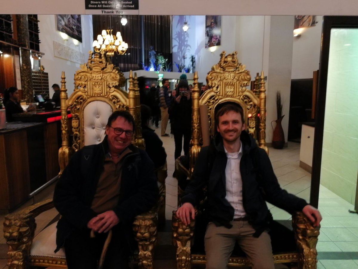 Chris Clark (@chrisclarkofbc) on Twitter photo Well done Nico Dewald, our first <a href="/PalGlac/">PalGlac</a> <a href="/ERC_Research/">European Research Council (ERC)</a> PhD student just passed his viva on Subglacial drainage routes of the Fennoscnadian Ice Sheet. Pub and curry house throne sitting celebrations ensued! Thanks to Drs Sarah Greenwood and Andrew Sole as examiners. King Dr Nico Well done Nico Dewald, our first <a href="/PalGlac/">PalGlac</a> <a href="/ERC_Research/">European Research Council (ERC)</a> PhD student just passed his viva on Subglacial drainage routes of the Fennoscnadian Ice Sheet. Pub and curry house throne sitting celebrations ensued! Thanks to Drs Sarah Greenwood and Andrew Sole as examiners. King Dr Nico
